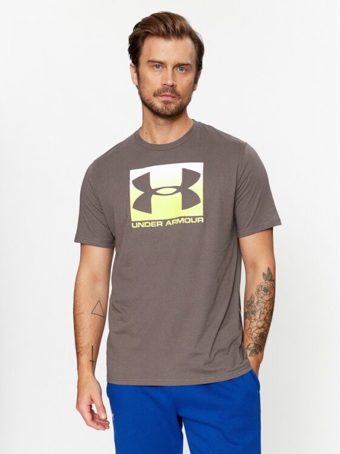 Under Armour T-Shirt Ua Boxed Sportstyle Ss 1329581 Szary Loose Fit