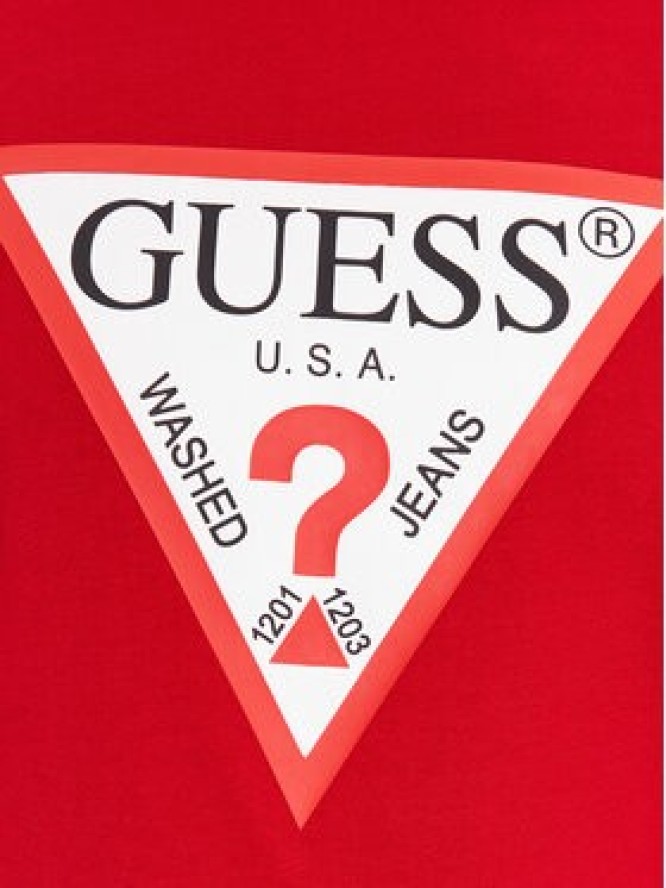 Guess Longsleeve M2YI31 I3Z14 Czerwony Regular Fit