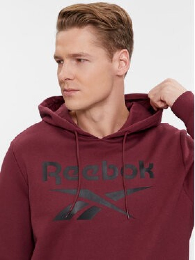 Reebok Bluza Identity Fleece Stacked Logo IM3955 Bordowy Regular Fit