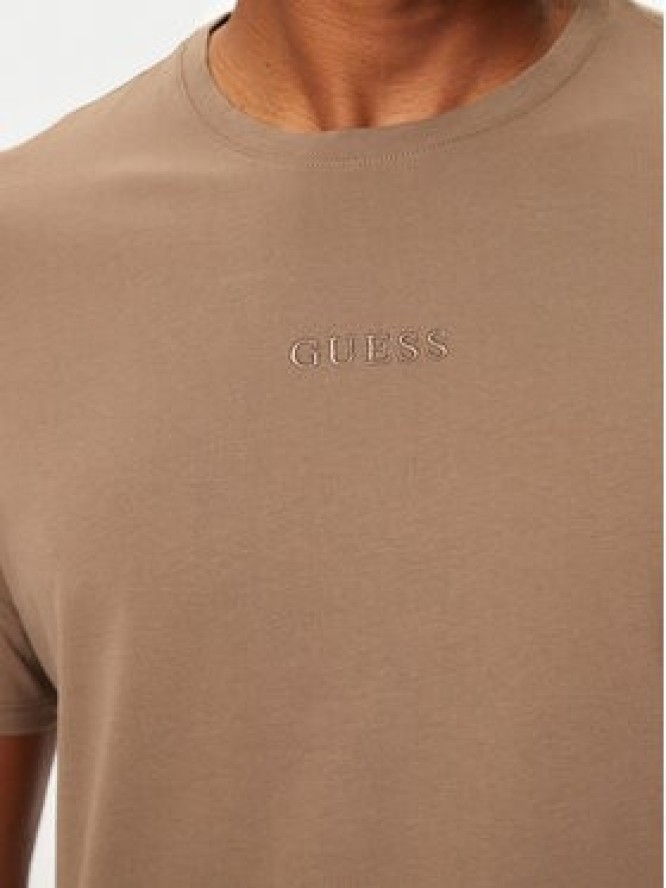 Guess T-Shirt M4GP39 K7HD0 Brązowy Regular Fit