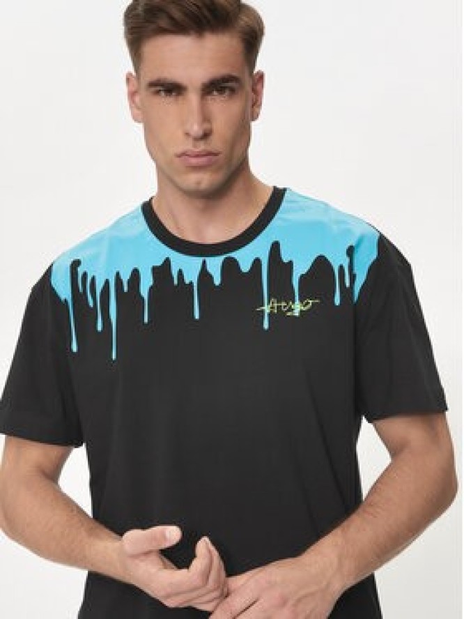 Hugo T-Shirt Melted 50515212 Czarny Regular Fit