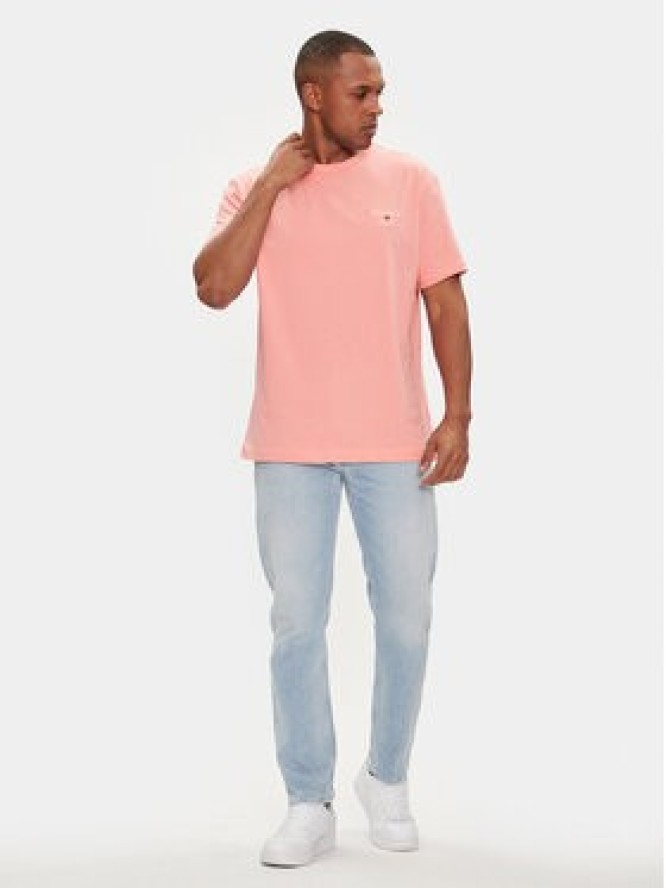 Tommy Jeans T-Shirt DM0DM18872 Różowy Regular Fit