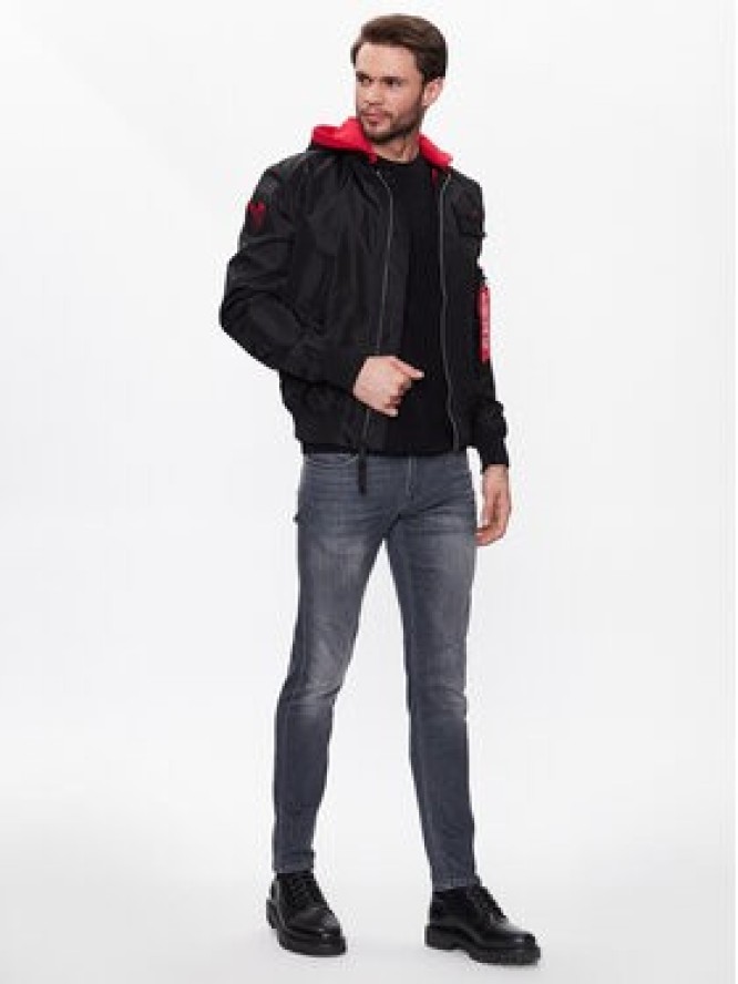 Alpha Industries Kurtka bomber MA-1 126117 Czarny Regular Fit