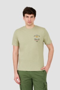 AERONAUTICA MILITARE Zielony t-shirt Short Sleeve