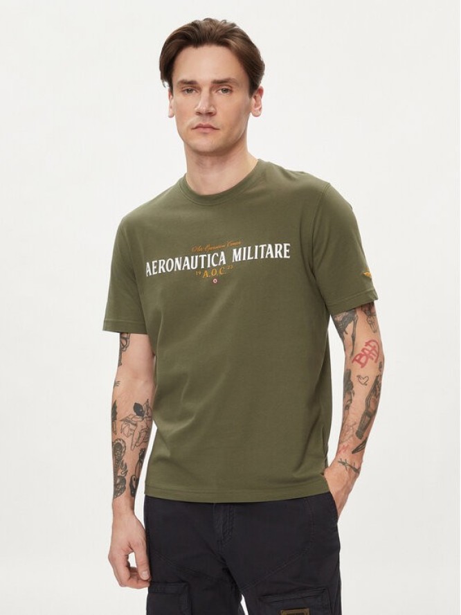 Aeronautica Militare T-Shirt 241TS2218J641 Khaki Regular Fit