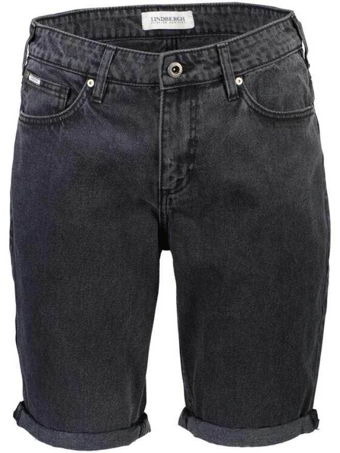 Lindbergh Szorty jeansowe 30-550000DGW Szary Loose Fit