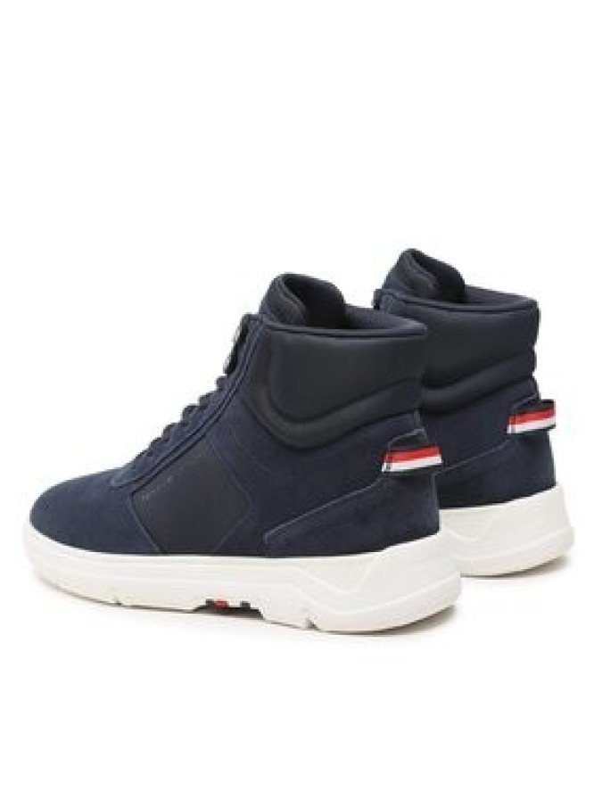 Tommy Hilfiger Sneakersy Core Mix Suede Hybrid Boot FM0FM04596 Granatowy