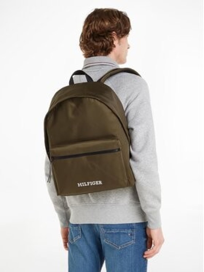 Tommy Hilfiger Plecak Th Monotype Dome Backpack AM0AM12112 Zielony