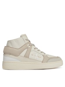 Calvin Klein Jeans Sneakersy Basket Cupsole Mid Lth Ml Fad YM0YM00883 Beżowy