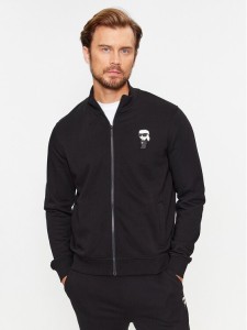 KARL LAGERFELD Bluza Sweat Zip 705895 500900 Czarny Regular Fit