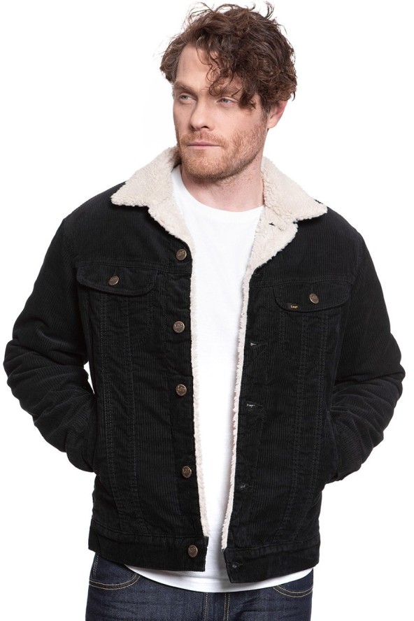 KURTKA ZIMOWA LEE SHERPA JACKET BLACK L87AQM01