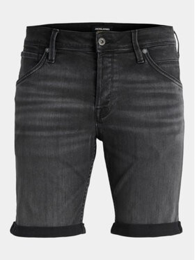 Jack&Jones Szorty jeansowe Rick 12249085 Czarny Regular Fit