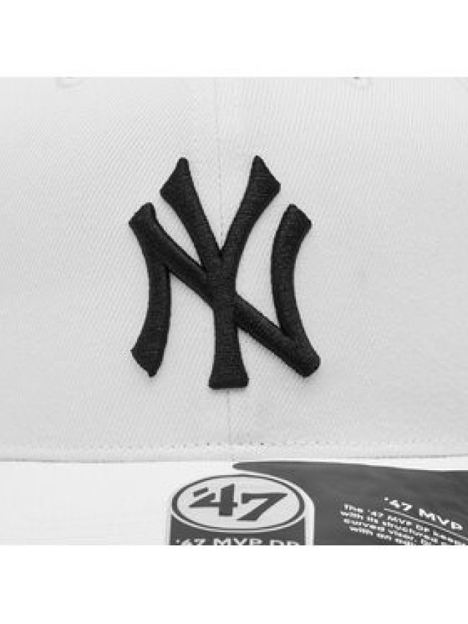 47 Brand Czapka z daszkiem Mlb New York Yankees Cold Zone CLZOE17WBP Biały