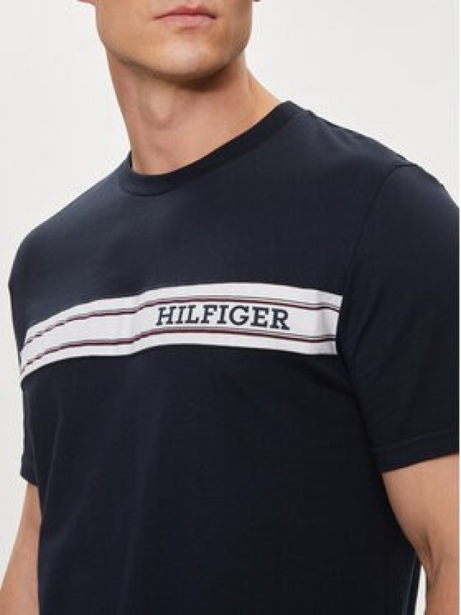 Tommy Hilfiger T-Shirt UM0UM03196 Granatowy Regular Fit