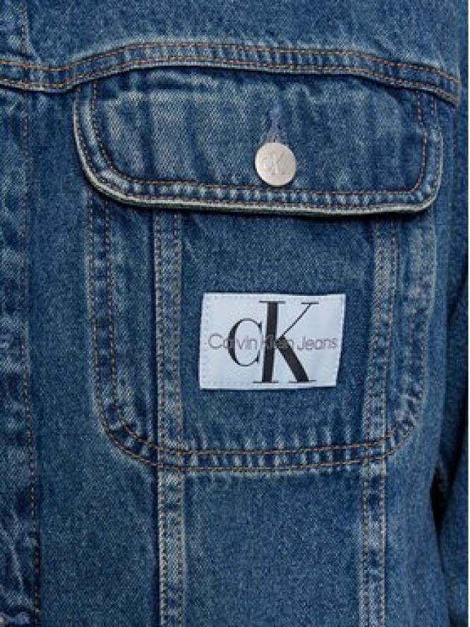 Calvin Klein Jeans Kurtka jeansowa Regular 90'S Denim Jacket J30J324972 Niebieski Regular Fit