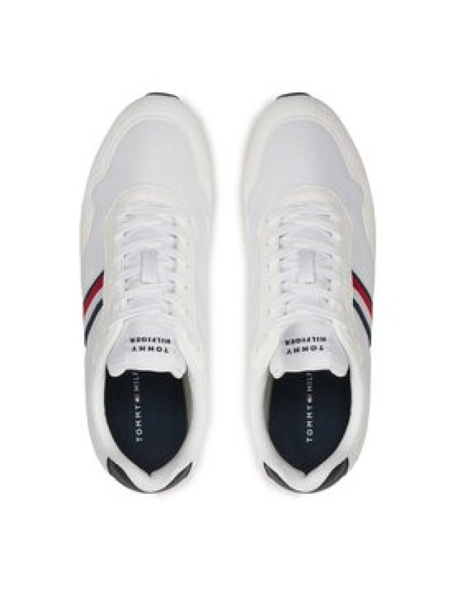 Tommy Hilfiger Sneakersy Lo Runner Mix FM0FM04958 Biały