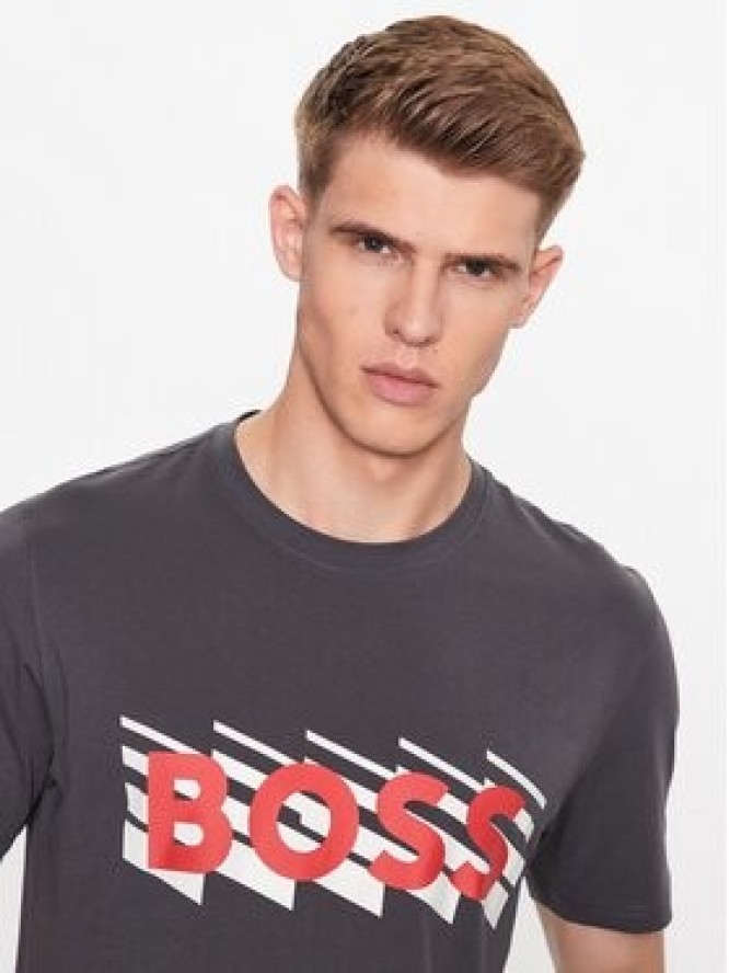 Boss T-Shirt 50495719 Szary Regular Fit