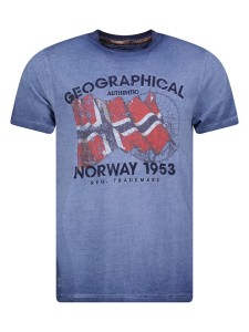 Geographical Norway Koszulka "Japoral" w kolorze granatowym rozmiar: S