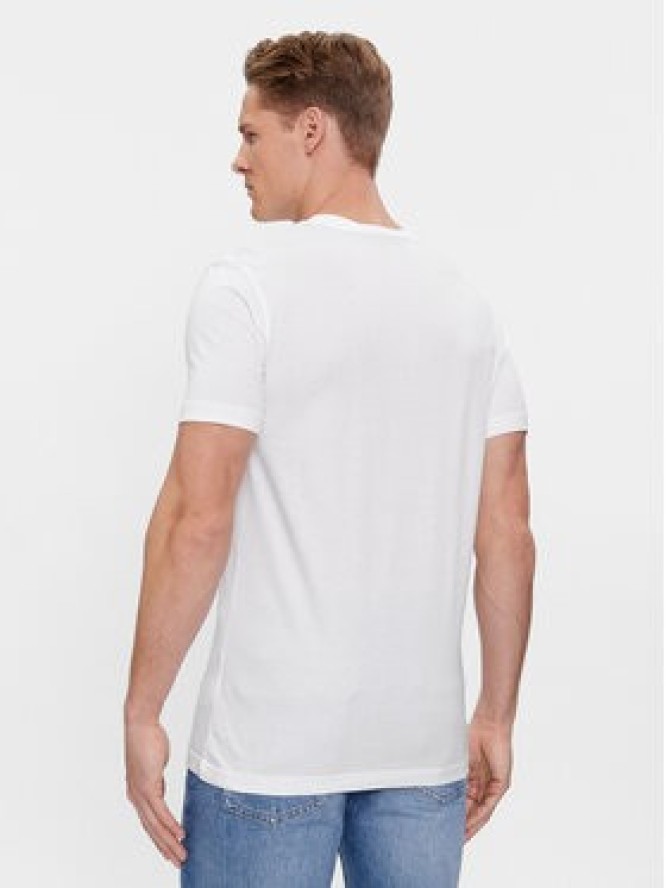 Calvin Klein Jeans T-Shirt Small Center Box J30J324027 Biały Regular Fit