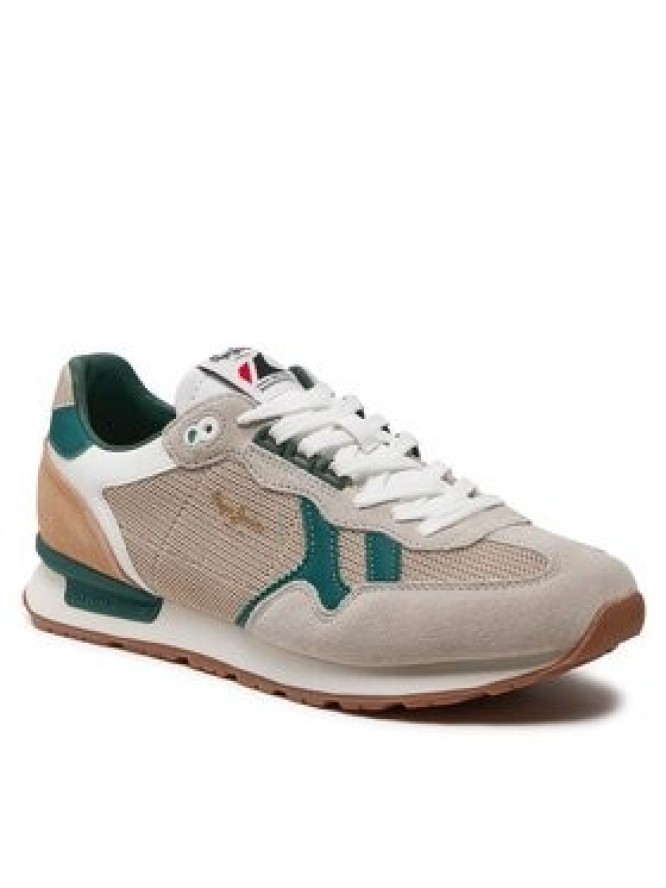 Pepe Jeans Sneakersy Brit Retro M PMS40004 Écru