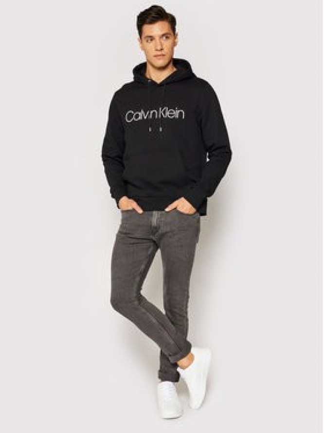 Calvin Klein Bluza Logo K10K104060 Czarny Regular Fit