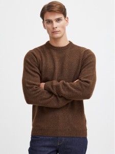 Casual Friday Sweter 20503970 Brązowy Regular Fit