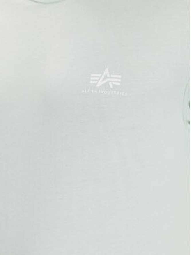 Alpha Industries T-Shirt Basic T Small Logo 188505 Zielony Regular Fit