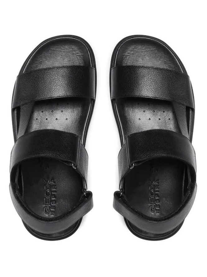 Geox Skórzane sandały "Xand" w kolorze czarnym rozmiar: 40