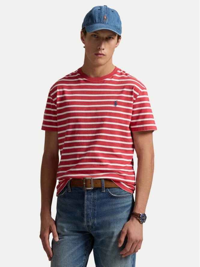 Polo Ralph Lauren T-Shirt 710938134005 Czerwony Slim Fit