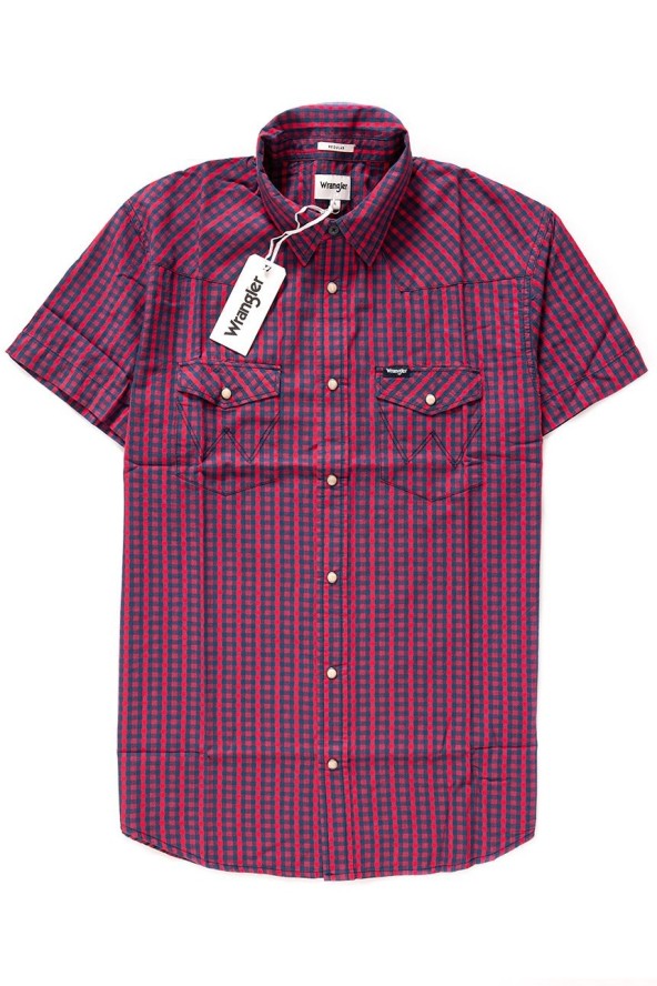 WRANGLER SS WESTERN SHIRT HIGH KOSZULA MĘSKA RISK RED W5A244M1P