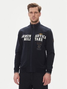 Aeronautica Militare Bluza 251FE1999F459 Granatowy Regular Fit