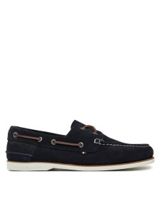 Tommy Hilfiger Półbuty Th Boat Shoe Core Suede FM0FM05387 Granatowy