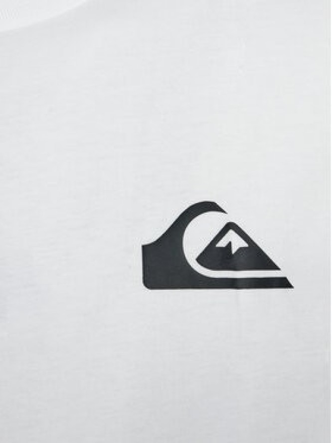 Quiksilver T-Shirt Mw Mini Logo EQYZT07657 Biały Regular Fit