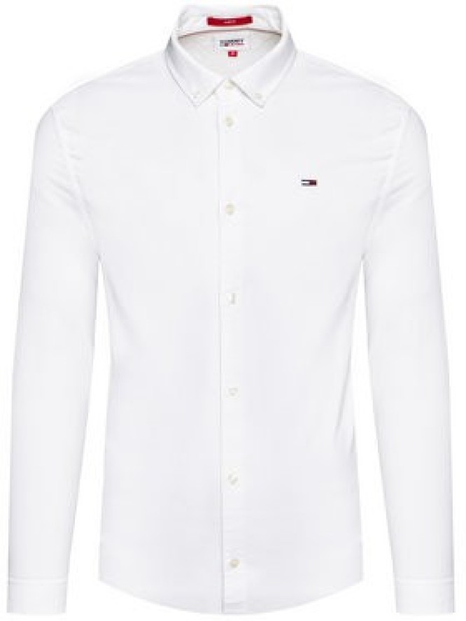 Tommy Jeans Koszula Oxford DM0DM09594 Biały Slim Fit