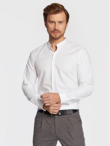 Hugo Koszula Enrique 50458109 Biały Extra Slim Fit