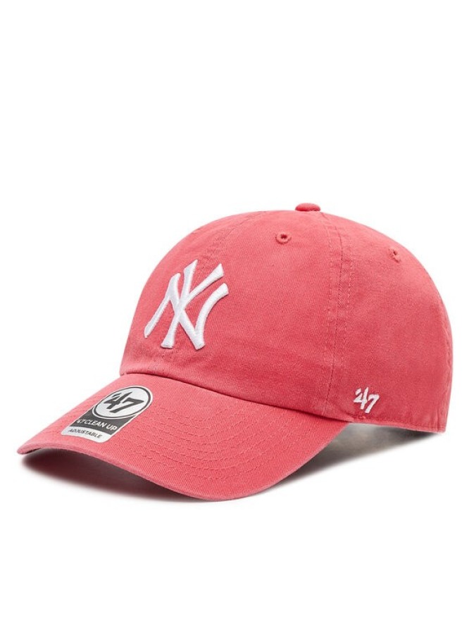 47 Brand Czapka z daszkiem Mlb New York Yankees 47 Clean Up B-RGW17GWSNL-BE Czerwony