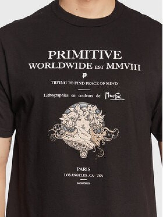 Primitive T-Shirt P12683 Czarny Regular Fit
