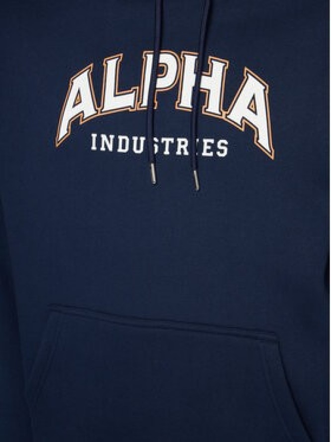 Alpha Industries Bluza College 146331 Granatowy Regular Fit