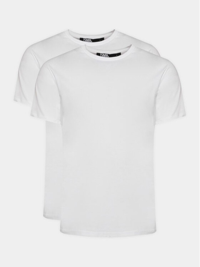 KARL LAGERFELD Komplet 2 t-shirtów 765000 500298 Biały Slim Fit