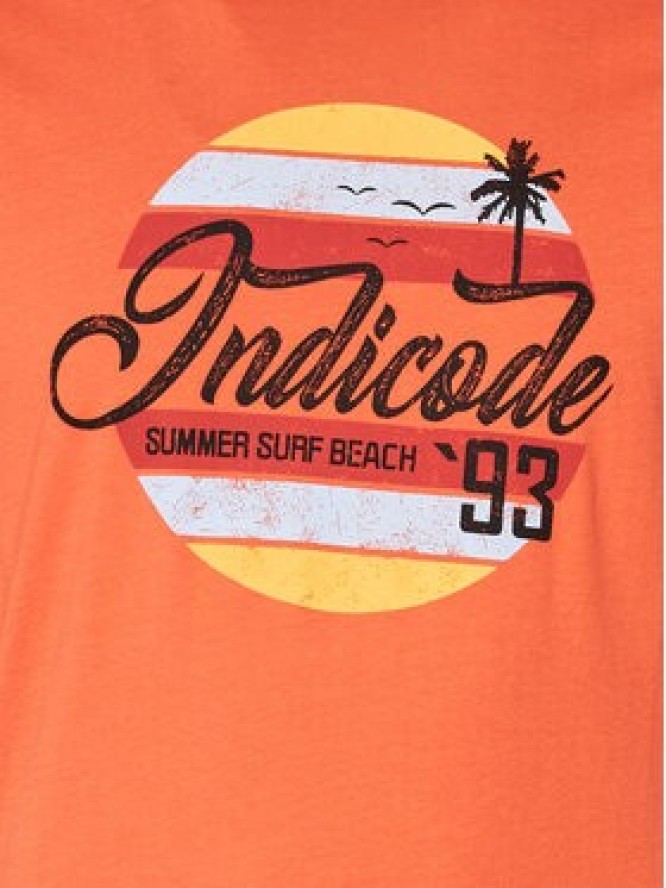 INDICODE T-Shirt Chill 40-934 Pomarańczowy Regular Fit