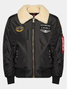 Alpha Industries Kurtka bomber Injector III Air Force 198113 Czarny Slim Fit