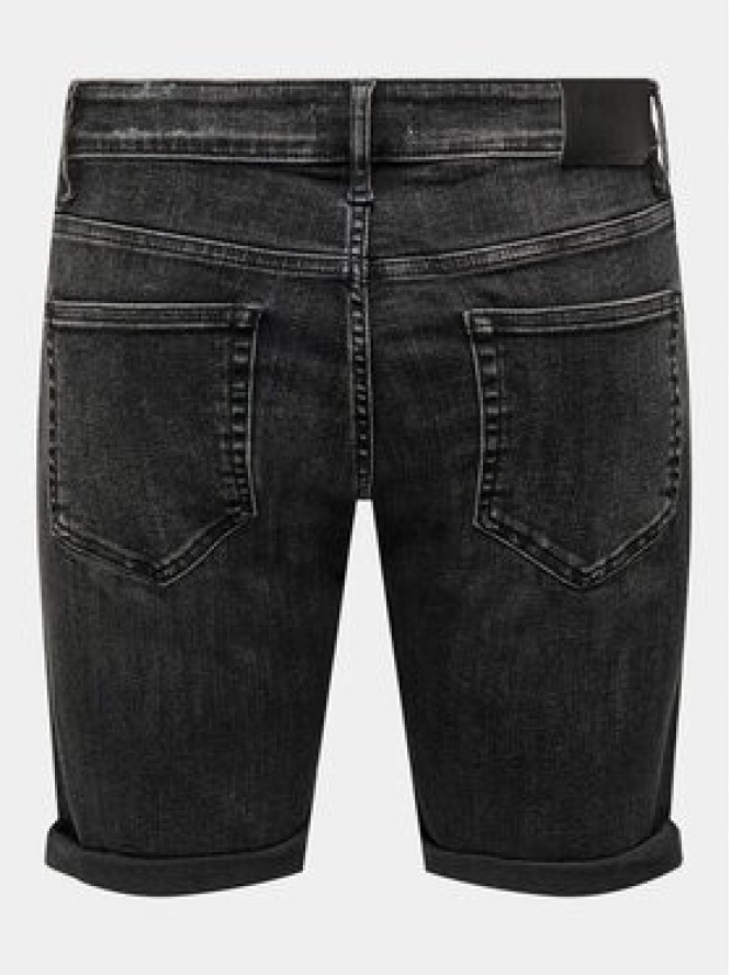 Only & Sons Szorty jeansowe 22025192 Czarny Slim Fit