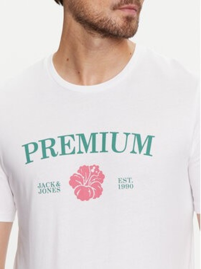 Jack&Jones T-Shirt Jprblaalfie 12259673 Biały Regular Fit