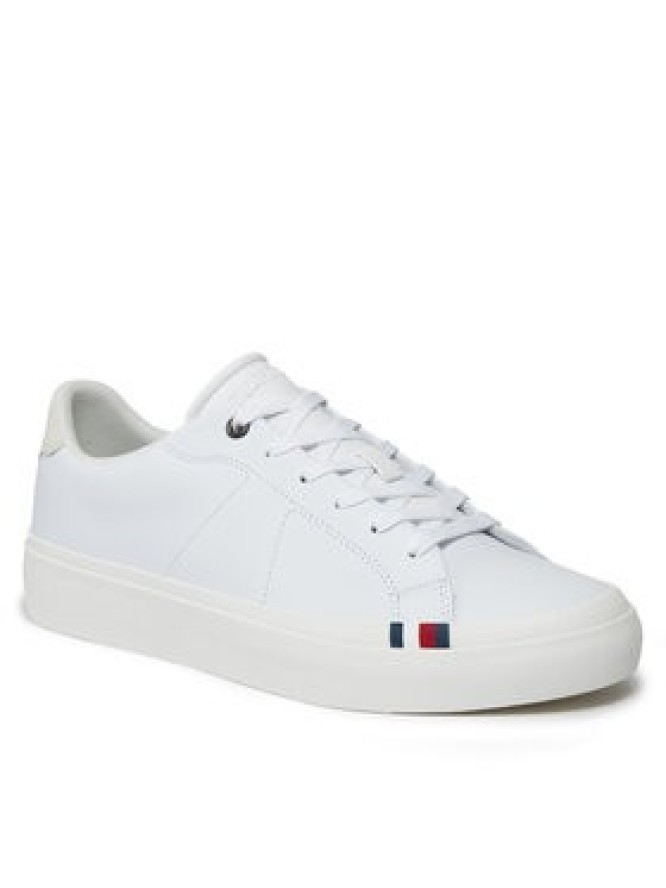 Tommy Hilfiger Sneakersy Thick Vulc Low Premium Lth FM0FM04881 Biały