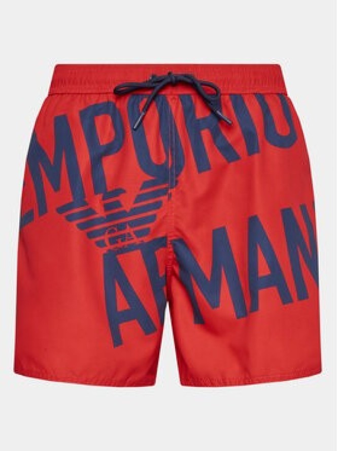 Emporio Armani Underwear Szorty kąpielowe 211740 3R424 21875 Czerwony Regular Fit