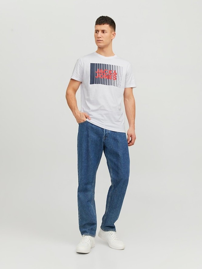 Jack & Jones Koszulka "Corp Logo" w kolorze białym rozmiar: XXL