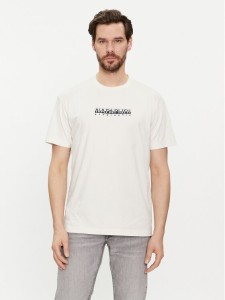 Napapijri T-Shirt NP0A4H8S Biały Regular Fit