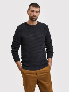 Selected Homme Sweter Vince 16059390 Szary Regular Fit