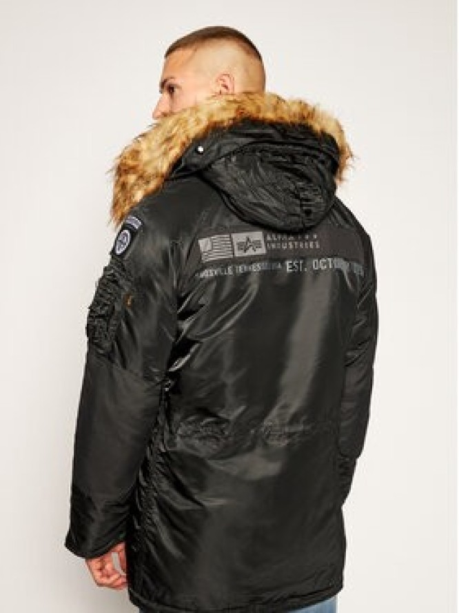 Alpha Industries Kurtka zimowa N3B Airborne 188141 Czarny Regular Fit