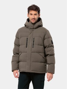 Jack Wolfskin Kurtka puchowa Roemertor 1207421 Brązowy Regular Fit